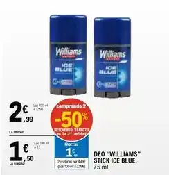 E.Leclerc Williams - deo stick ice blue oferta
