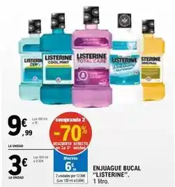 E.Leclerc Listerine - enjuague bucal oferta