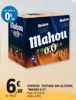 E.Leclerc Mahou - cerveza tostada sin alcohol oferta