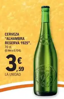 E.Leclerc Alhambra - cerveza reserva 1925 oferta