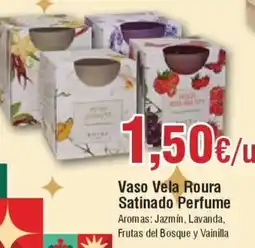 Hiper FROIZ Vaso Vela Roura Satinado Perfume oferta