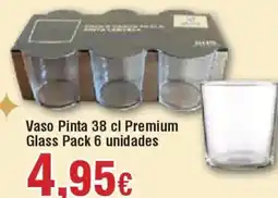Hiper FROIZ Vaso Pinta Premium Glass Pack 6 unidades oferta