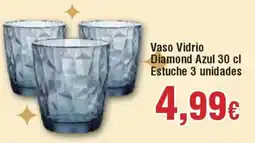 Hiper FROIZ Vaso Vidrio Diamond Azul Estuche oferta