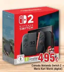 Hiper FROIZ Consola Nintendo Switch 2 + Mario Kart World (digital) oferta