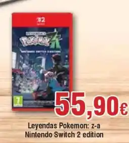 Hiper FROIZ Leyendas Pokemon: z-a Nintendo Switch 2 edition oferta