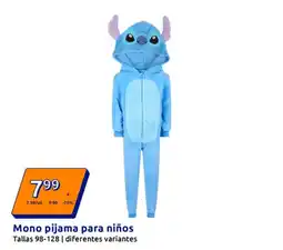 Action Mono pijama para niños oferta