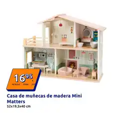 Action Casa de muñecas de madera Mini oferta