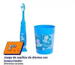 Action Juego de cepillos de dientes con temporizador oferta