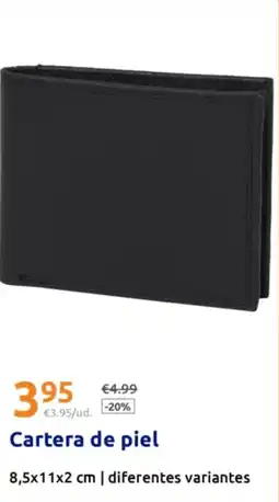 Action Cartera de piel oferta