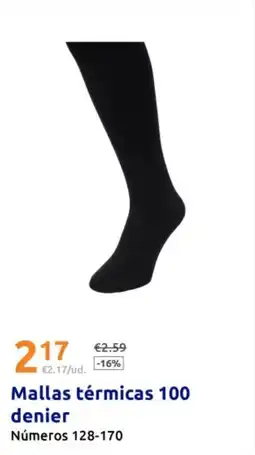 Action Mallas térmicas 100 denier oferta