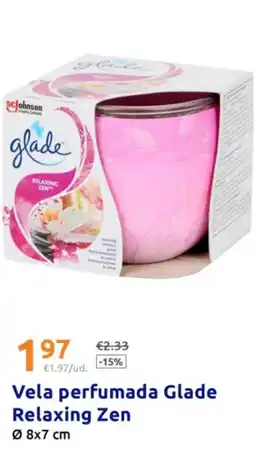 Action GLADE Vela perfumada Relaxing Zen oferta