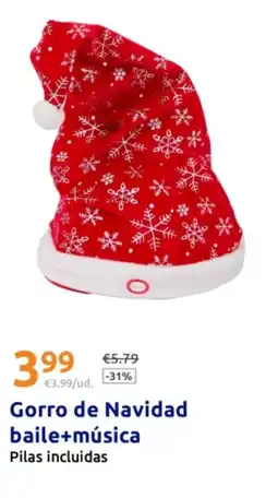 Action Gorro de Navidad baile+música oferta