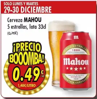 MAHOU Cerveza 5 estrellas