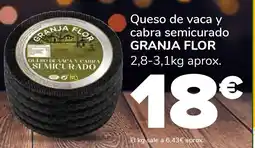 Supeco GRANJA FLOR Queso de vaca y cabra semicurado oferta