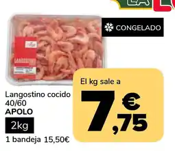 Supeco APOLO Langostino cocido oferta