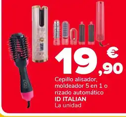 Supeco ID ITALIAN Cepillo alisador, moldeador 5 en 1 o rizado automático oferta