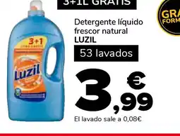 Supeco LUZIL Detergente líquido frescor natural oferta