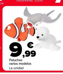 Supeco Peluches varios modelos oferta