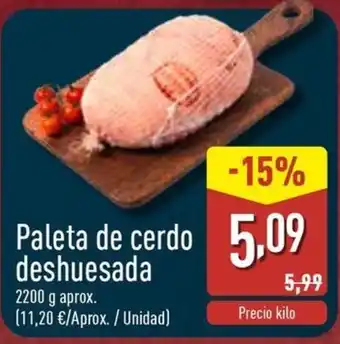 Paleta de cerdo deshuesada