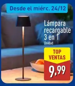ALDI Lámpara recargable 3 en 1 oferta