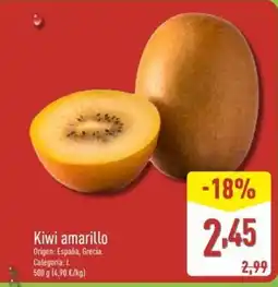 ALDI Kiwi amarillo oferta