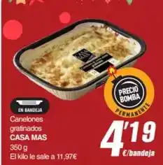 SPAR Fragadis Casa mas - canelones gratinados oferta