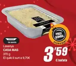 SPAR Fragadis Casa mas - lasanya oferta