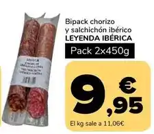 Supeco Leyenda ibérica - bipack chorizo y salchichon iberico oferta