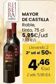 Autoservicios Familia Mayor de castilla - roble, tinto oferta