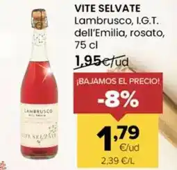Autoservicios Familia Vite selvate - lambrusco, i.g.t. dell'emilia, rosato oferta