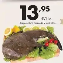 Supermercados Lupa Rape entero pieza de 2 a 3 kilos oferta