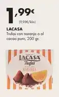 Supermercados Lupa Lacasa - trufas con naranja o al cacao puro oferta