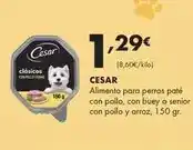 Supermercados Lupa Cesar - alimento para perros pate con pollo, con buey o senior con pollo y arroz oferta