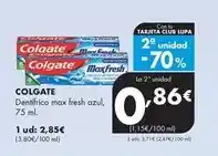 Supermercados Lupa Colgate - dentifrico max fresh azul oferta