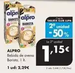 Supermercados Lupa Alpro - bebida de avena barista oferta