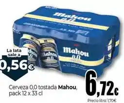 Unide Supermercados Mahou - cerveza 0,0 tostada oferta