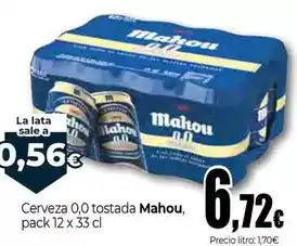 Mahou - cerveza 0,0 tostada