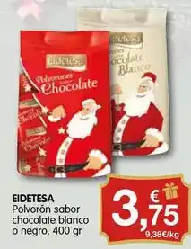 CashDiplo Eidetesa - polvoron sabor chocolate blanco o negro oferta