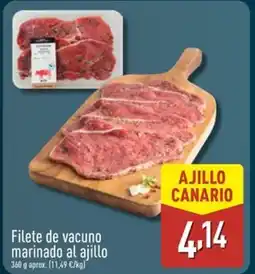 ALDI Filete de vacuno marinado al ajillo oferta