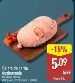 ALDI Paleta de cerdo deshuesada oferta
