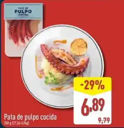 ALDI Pata de pulpo cocida oferta