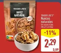 ALDI TRADER JOE'S Nueces naturales oferta