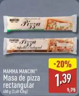 ALDI MAMMA MANCINI Masa de pizza rectangular oferta