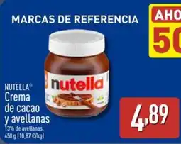 ALDI NUTELLA Crema de cacao y avellanas oferta