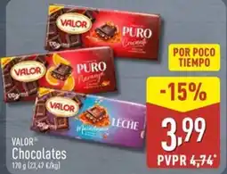 ALDI VALOR Chocolates oferta