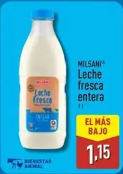 ALDI MILSANI Leche fresca entera oferta