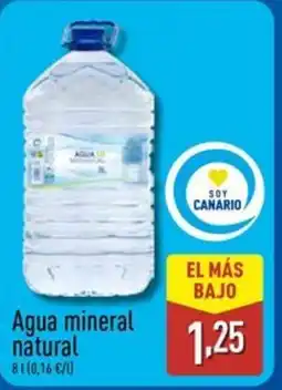 ALDI Agua mineral natural oferta