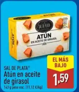 ALDI SAL DE PLATA Atún en aceite de girasol oferta