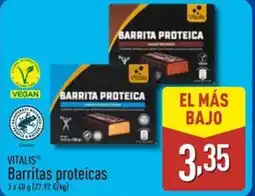 ALDI VITALIS Barritas proteicas oferta