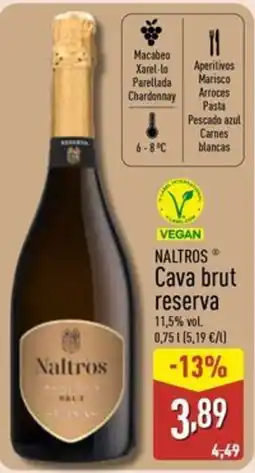 ALDI NALTROS Cava brut reserva oferta